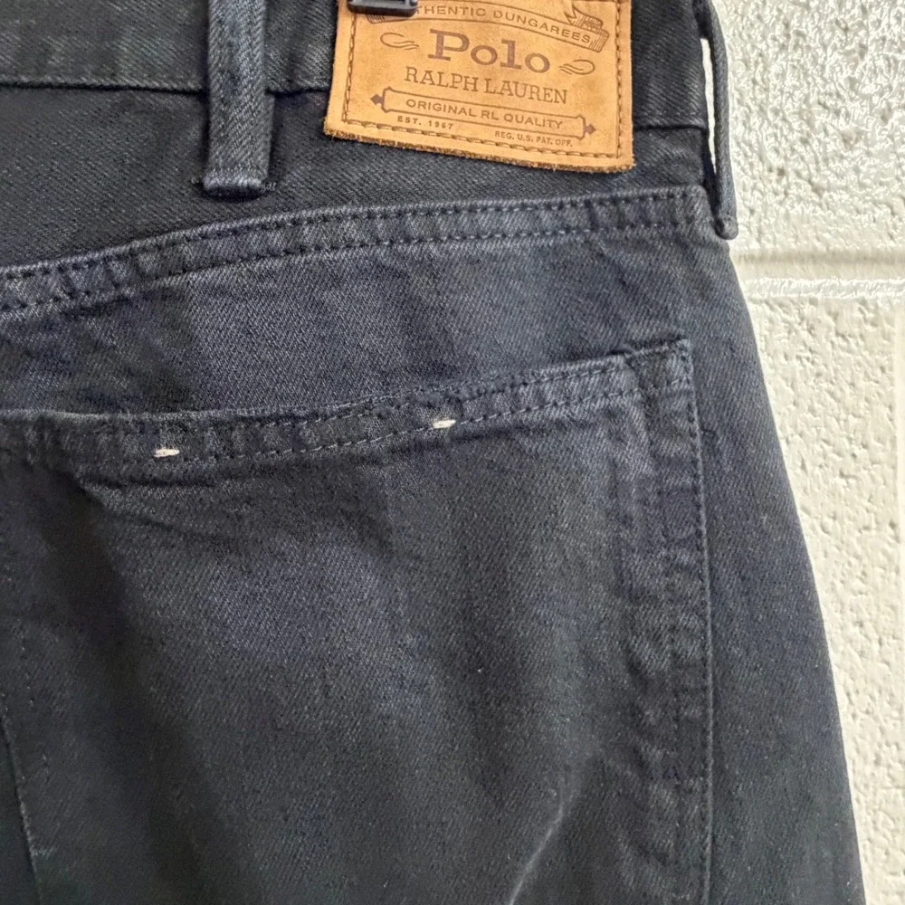 Polo Ralph Lauren Mens Authentic Hampton Straight Leg Jeans 38x32 Black Denim